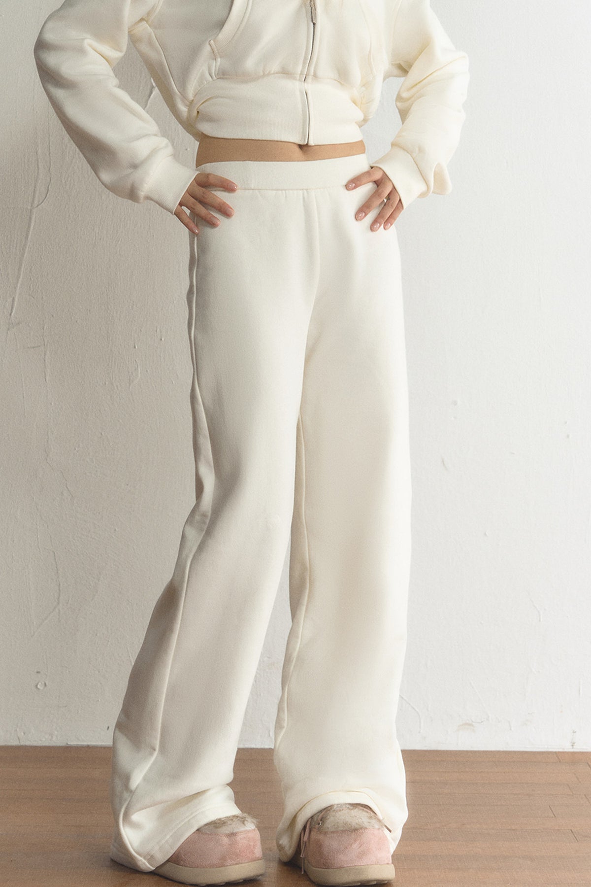 High-Waisted Loose Wide-Leg Straight-Leg Flared Pants
