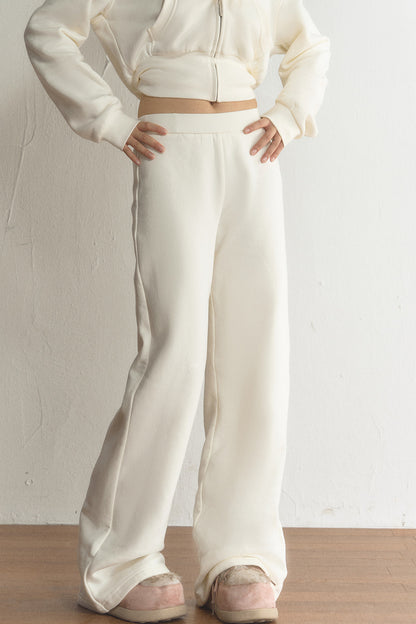 High-Waisted Loose Wide-Leg Straight-Leg Flared Pants