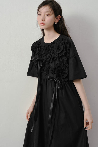 Heavy-Duty Three-Dimensional Floral Dress
