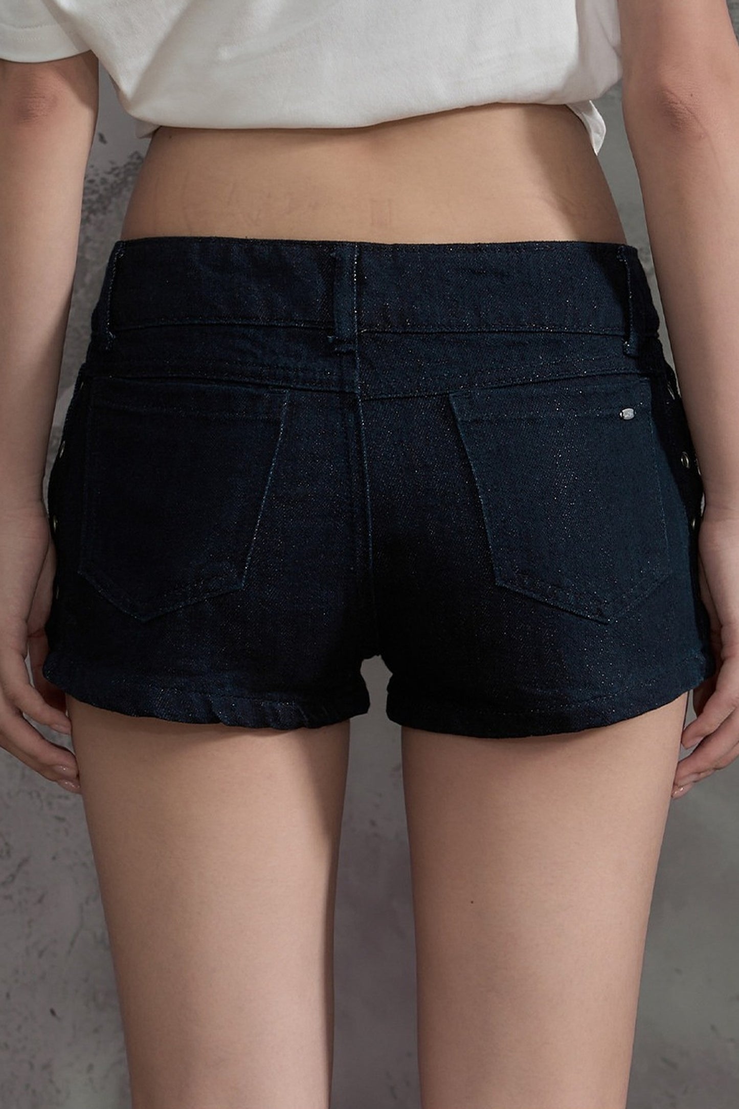 Star Studded Denim Shorts