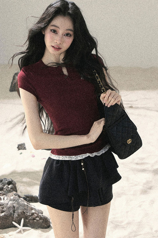 American Lace Two-Piece Top
