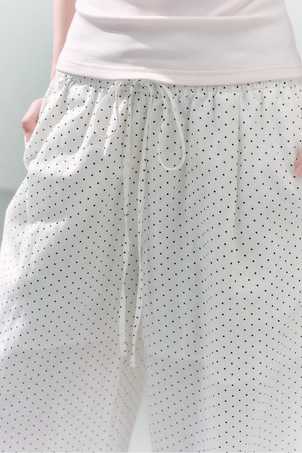 Linen Polka Dot Pants