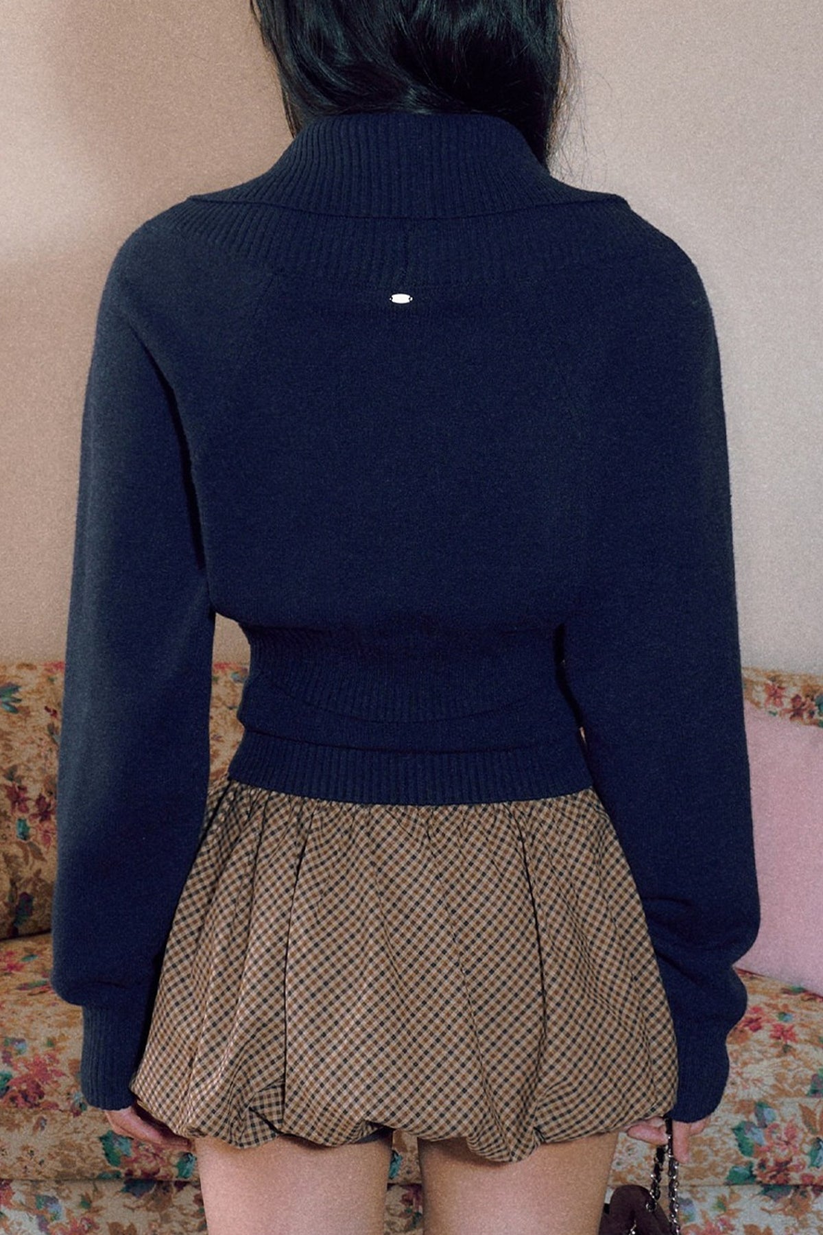 Striped Knit Camisole and Long-Sleeved Cardigan Set-Up