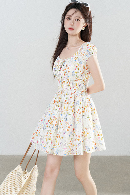 Floral Print A-Line Dress