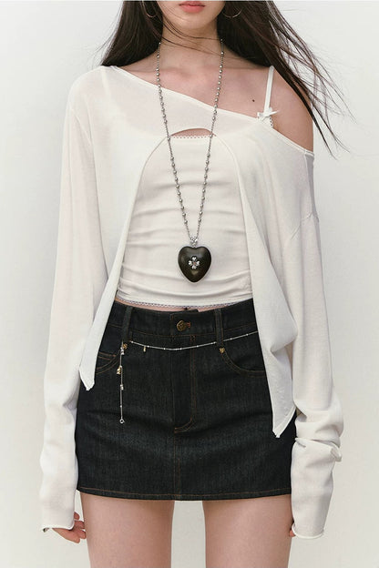 Wendbare Strassbluse