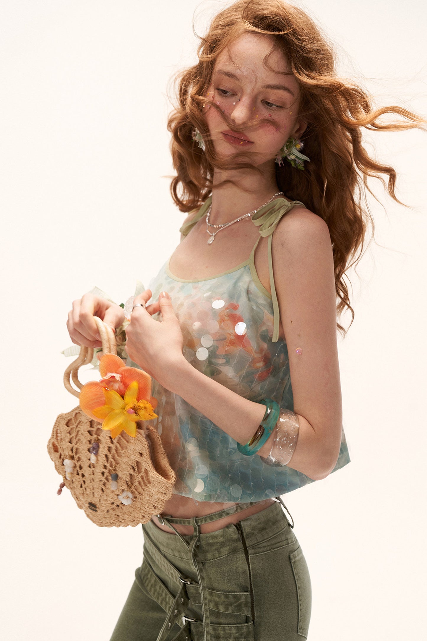 Sparkling Sequin Camisole Top