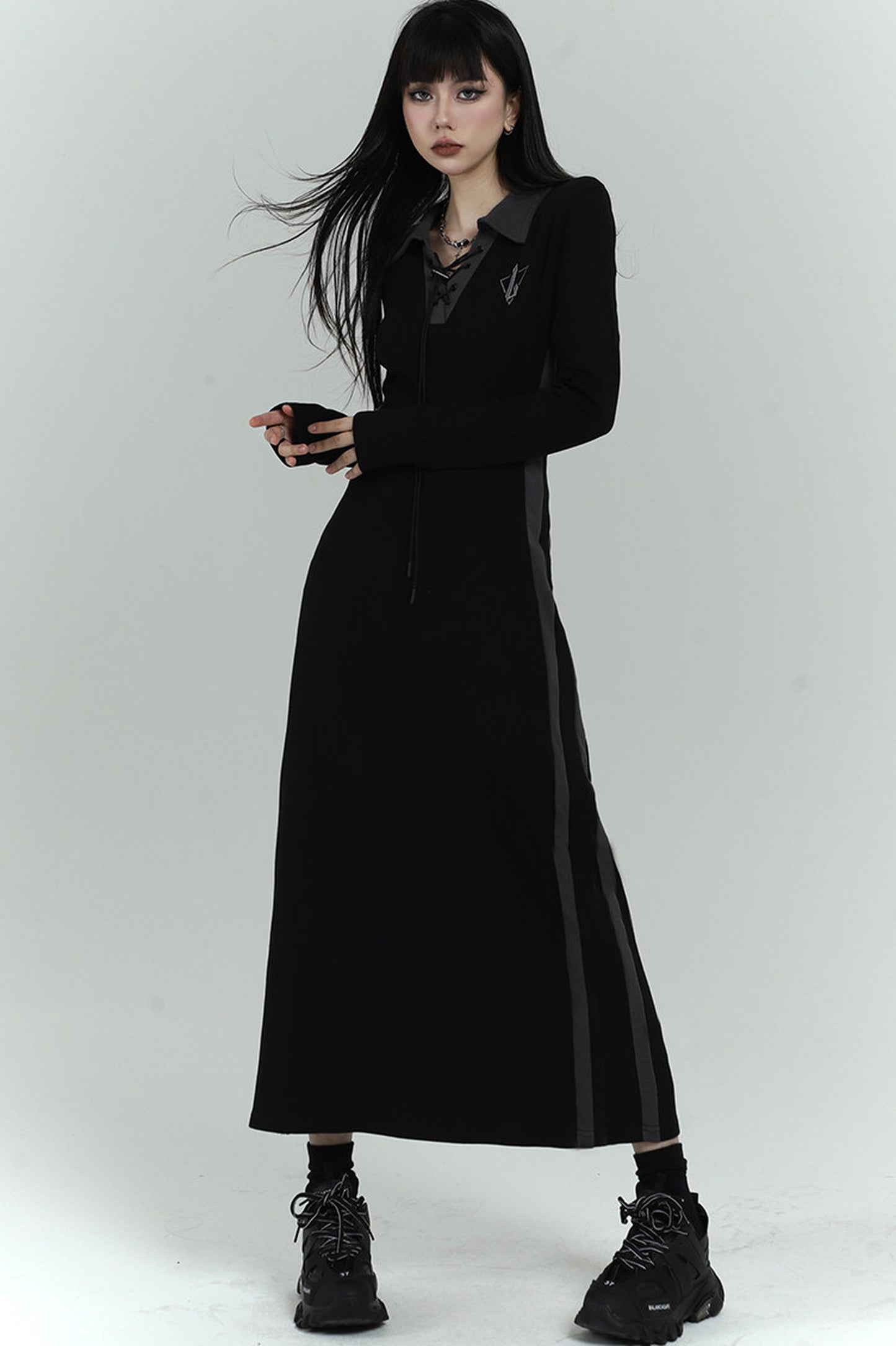 Elegant Long Black Dress