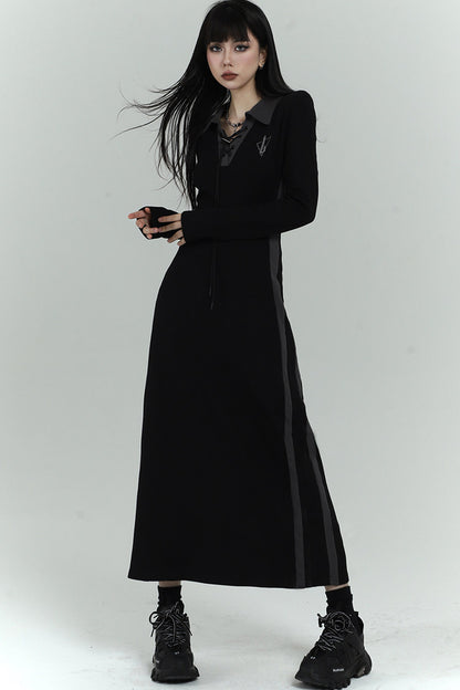 Elegant Long Black Dress