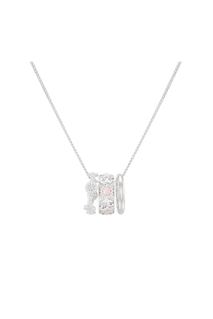Three-Ring Daisy Long Clavicle Chain