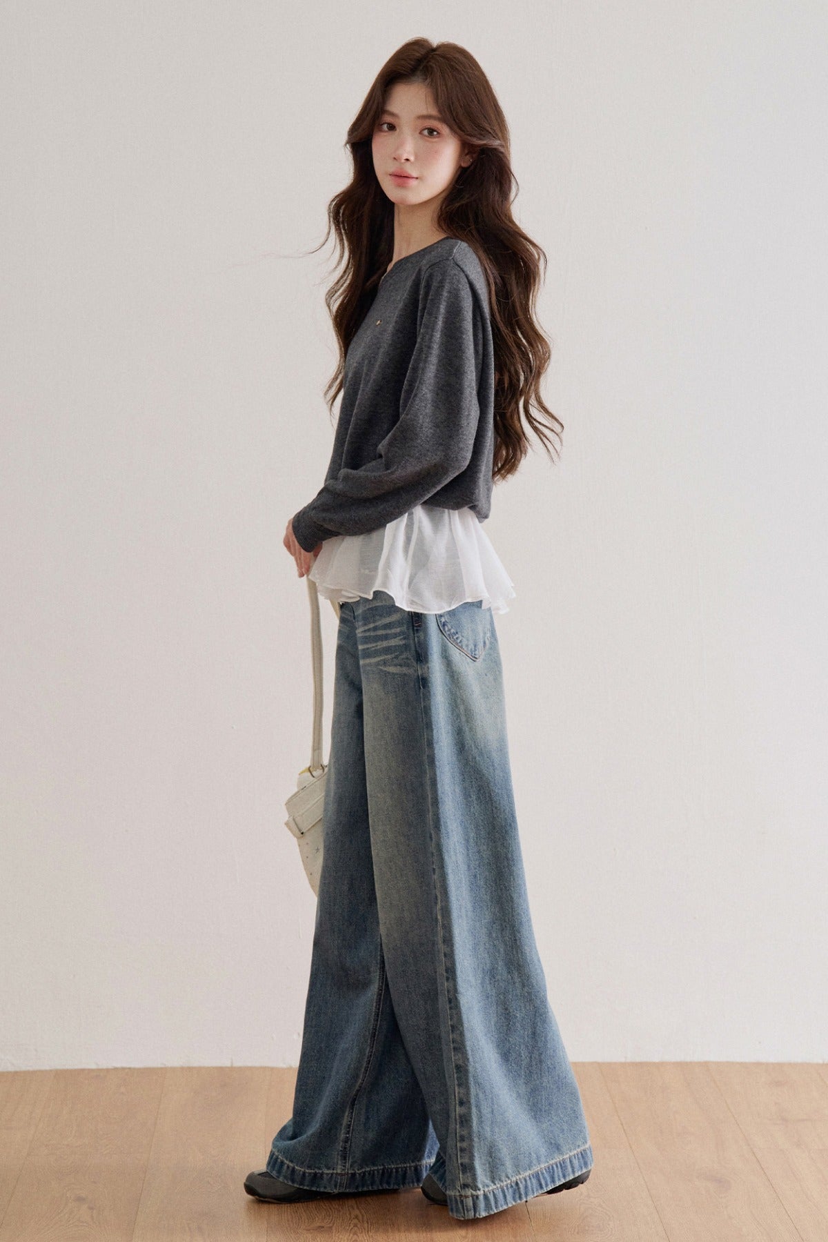 High-Waisted Wide-Leg Jeans