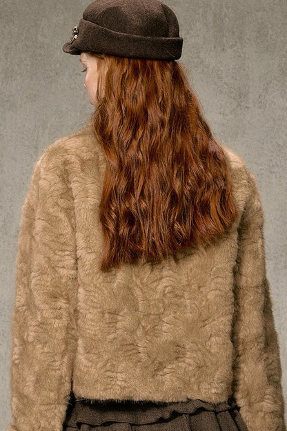 Vintage Thickened Faux Fur Jacket