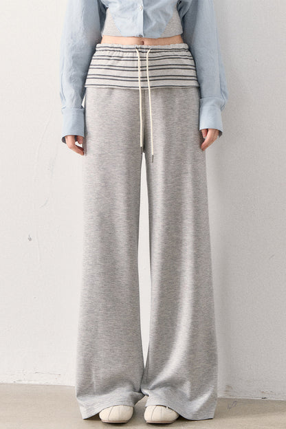 Relaxed Knit Wide Leg Pants and Shirt Set