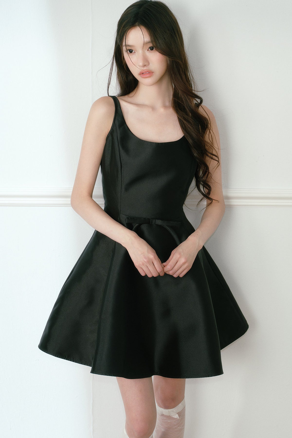 Glossy Sleeveless Dress