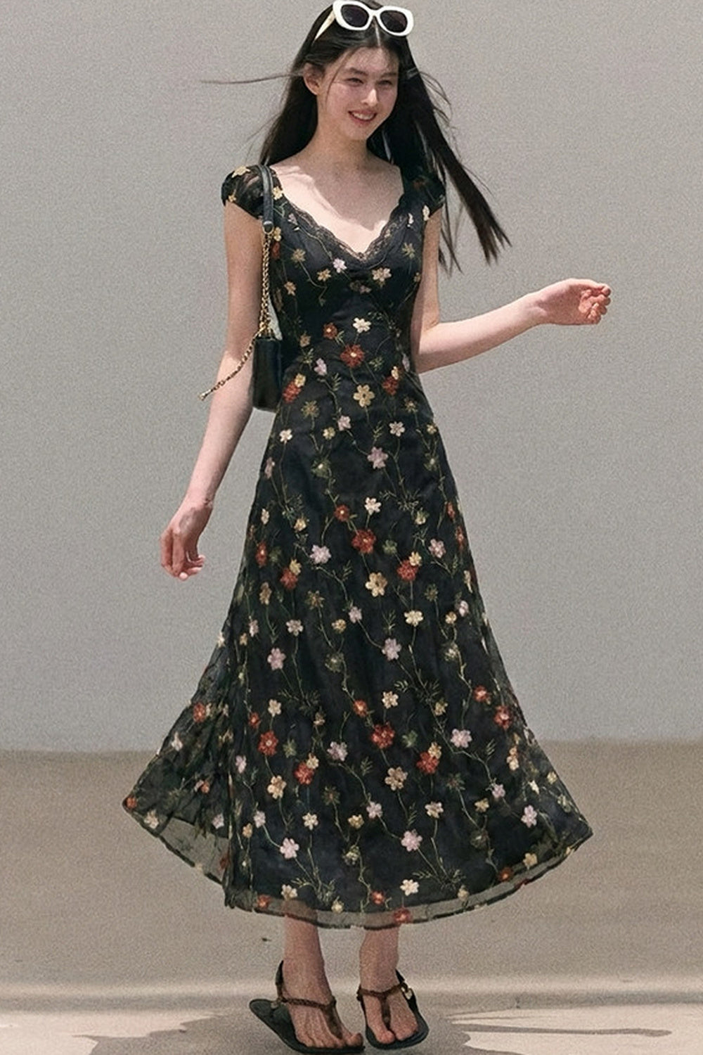 Lyocell Floral Slip Dress