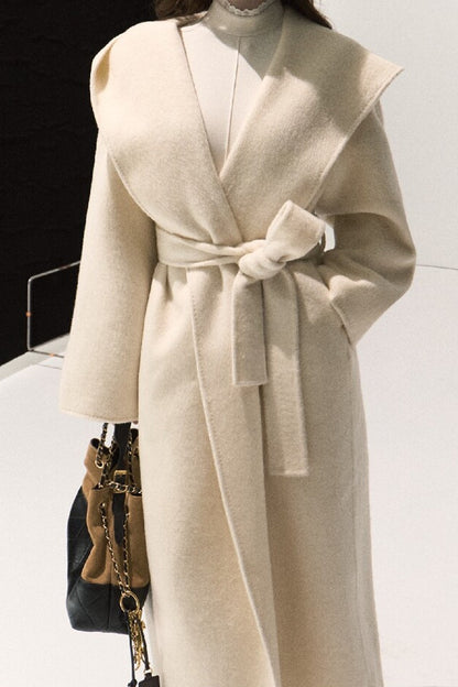 Long-Sleeve High-Neck Knit Dress
