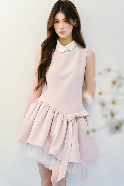 Abito da balletto rosa e grigio