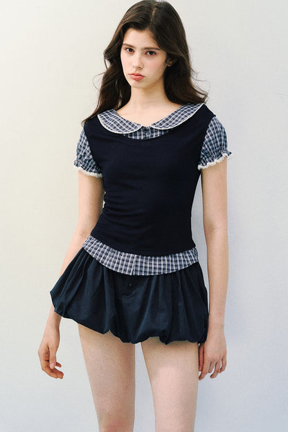 Tencel Wool Two-Piece Blouse