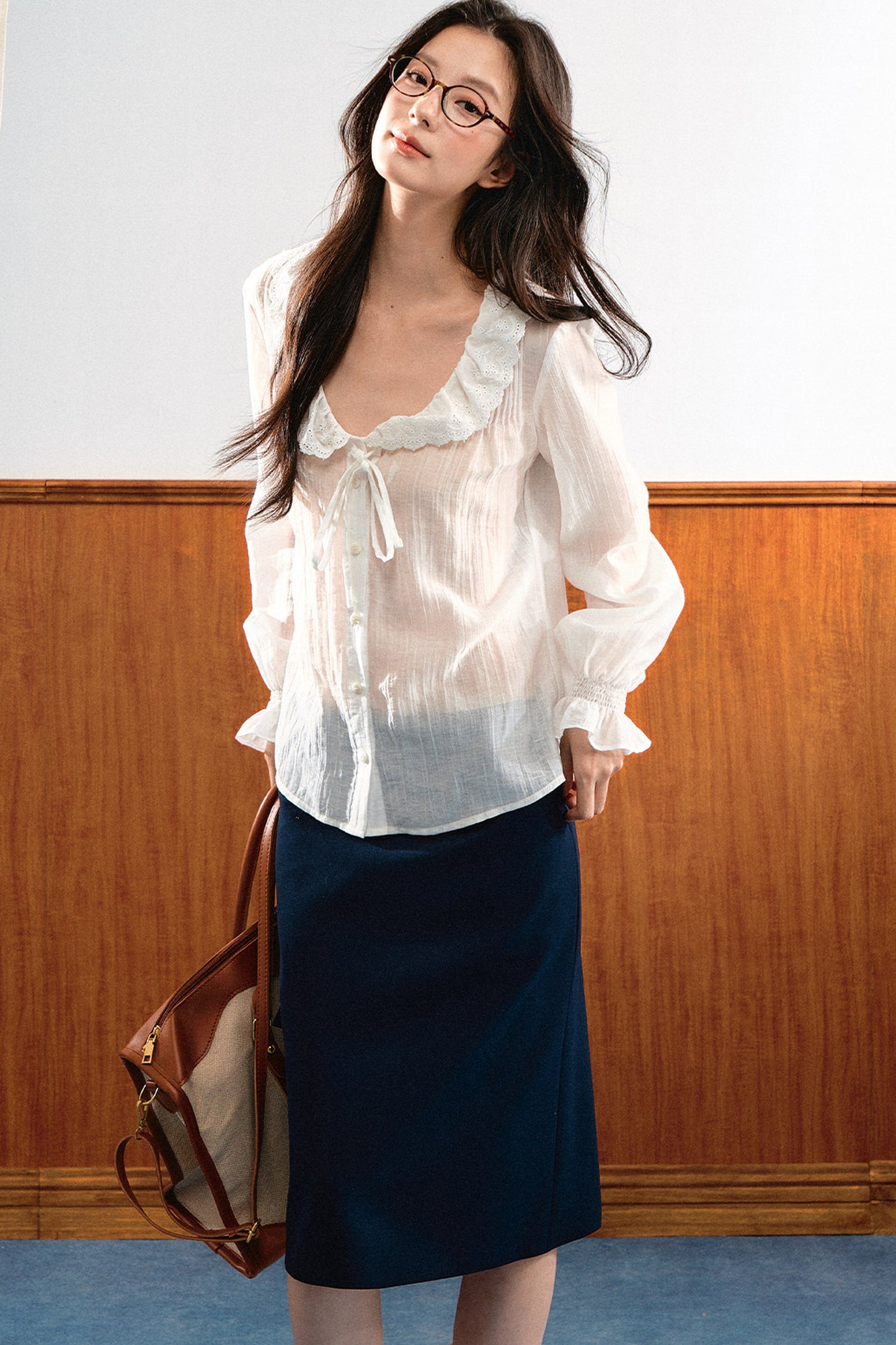Chiffon Ruffled Blouse