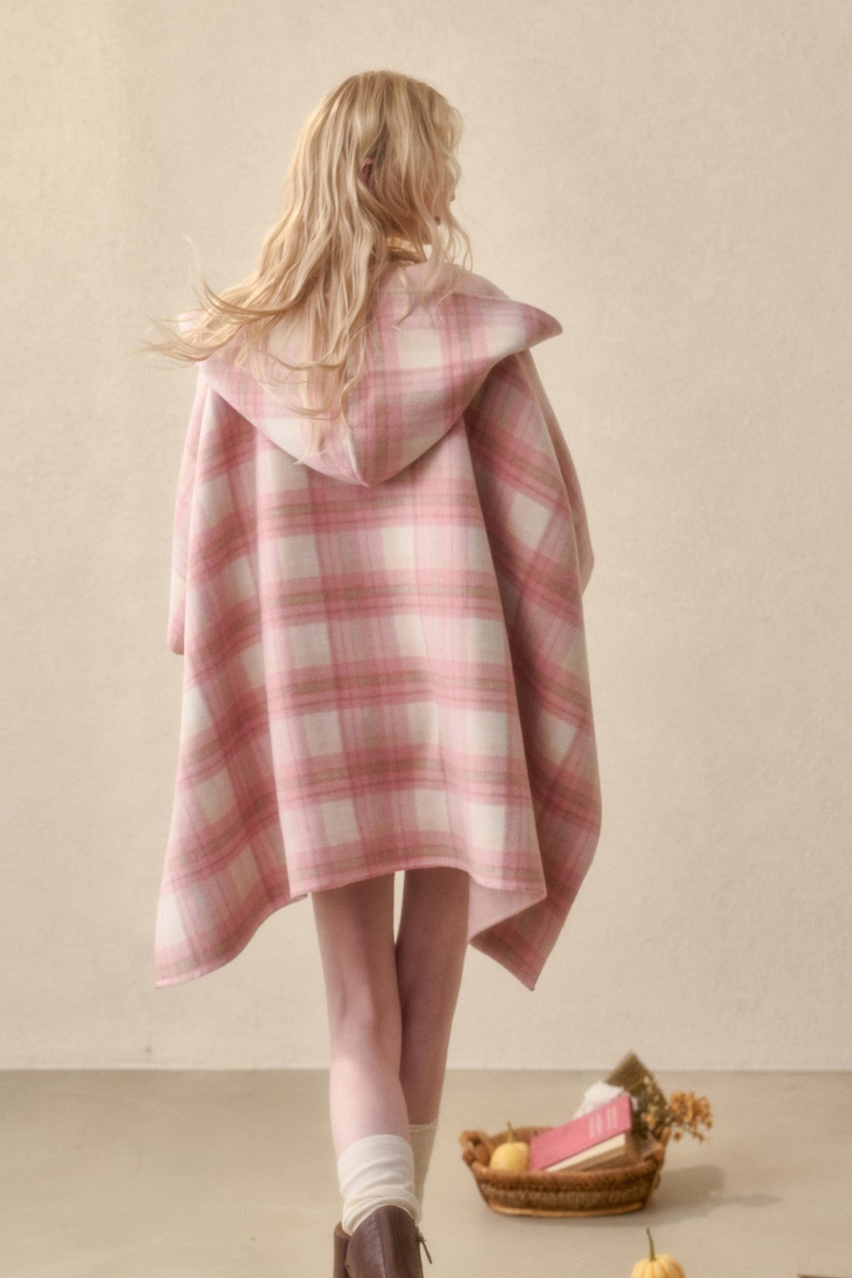 Reversible Wool Cape