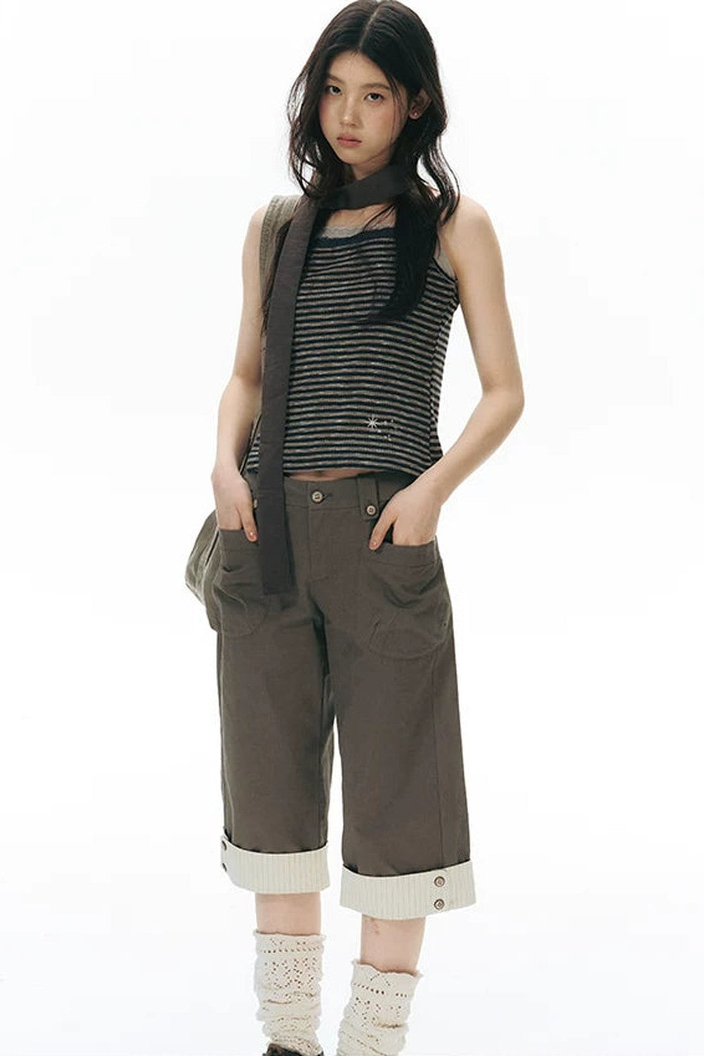 Lace-Trimmed Embroidered Camisole