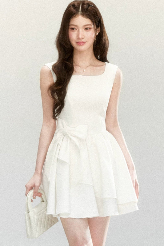 Bowknot Suspender Dress