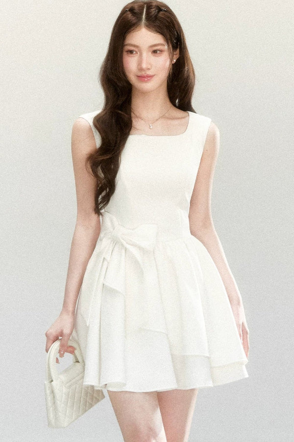 Bowknot Suspender Dress