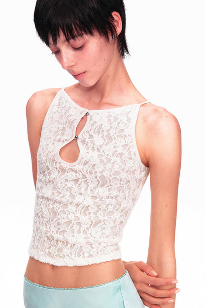 Water Drop Hollow-Out Lace Camisole