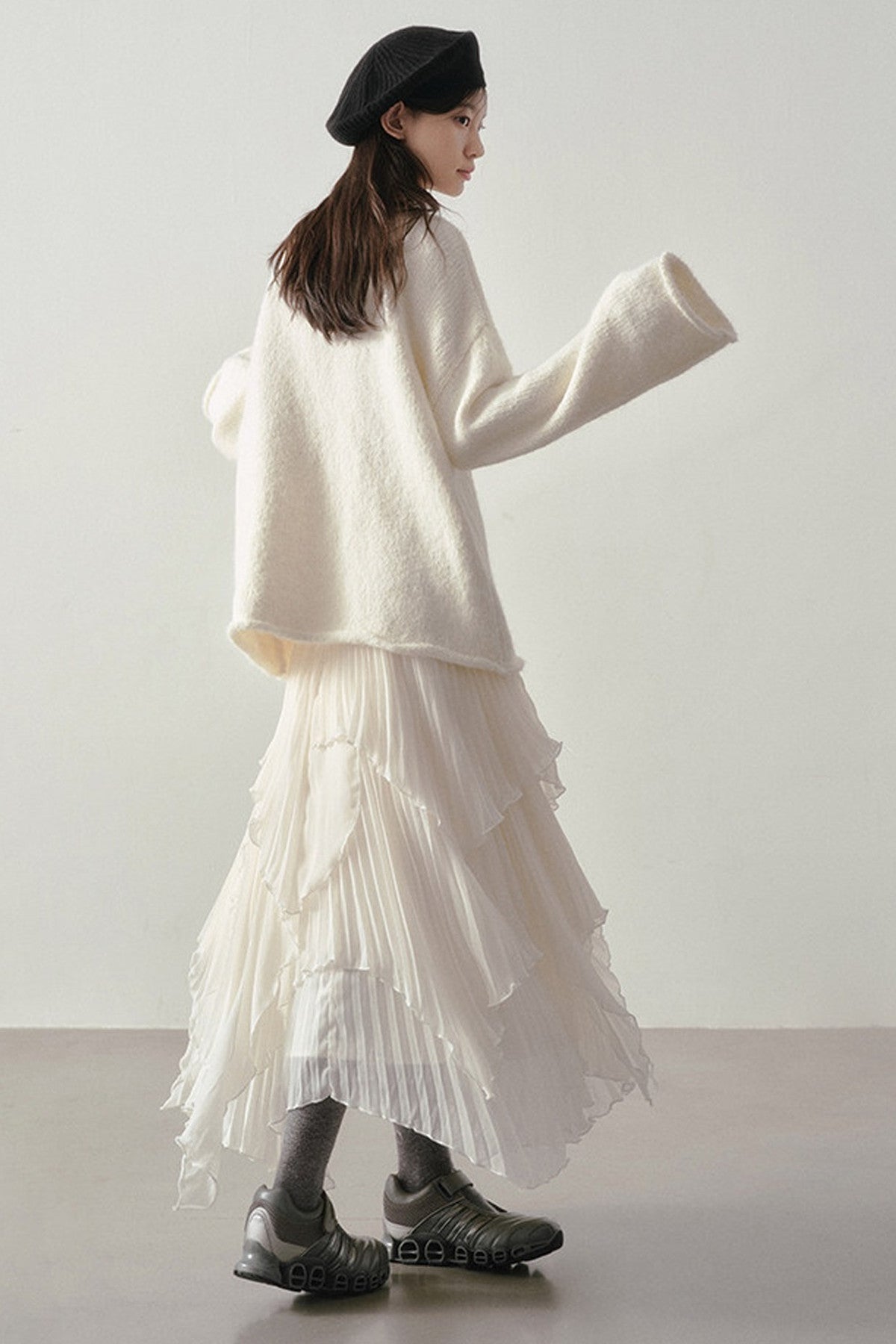 Cream Loose Knit Sweater