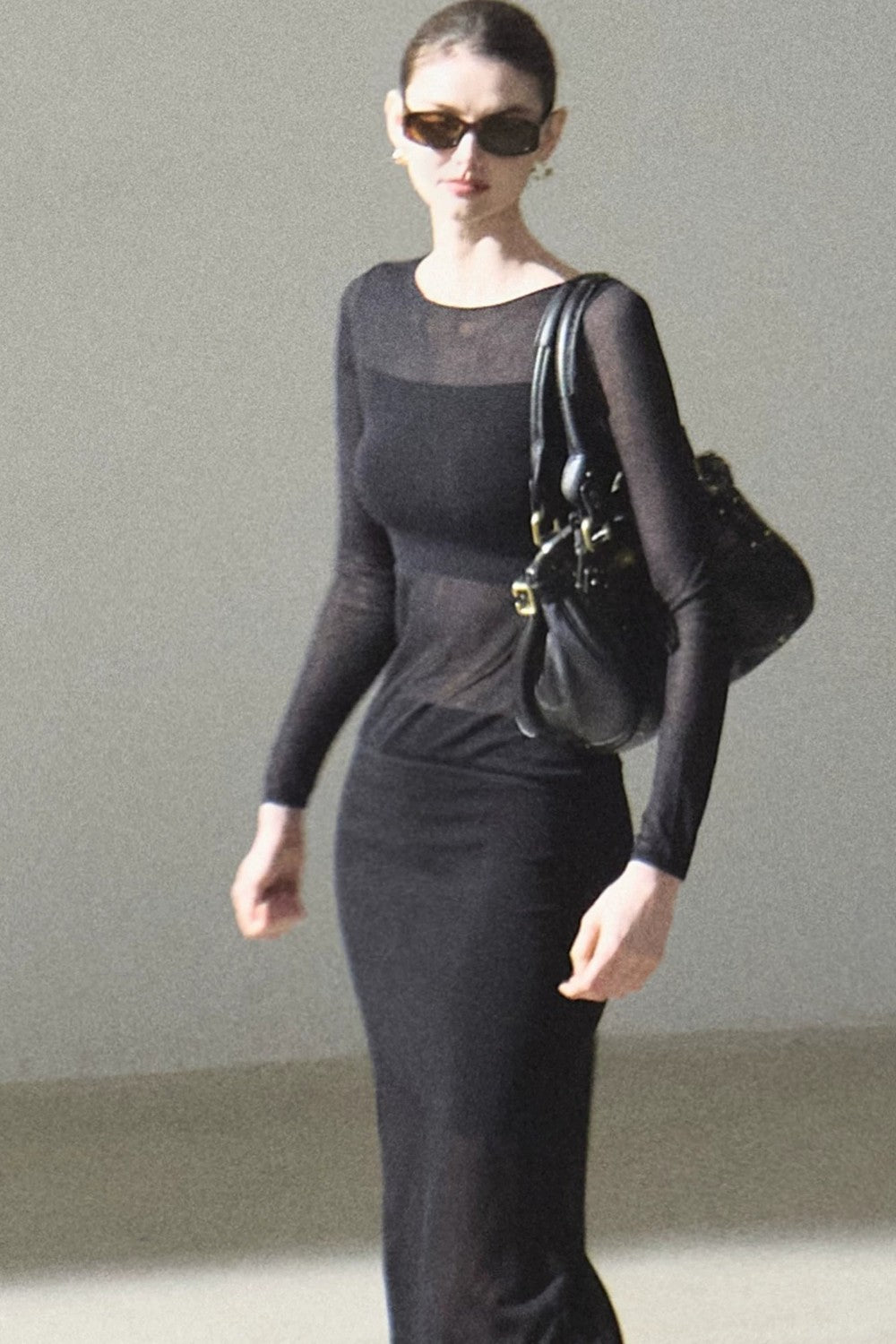 Long Sleeve Lyocell Layered Top