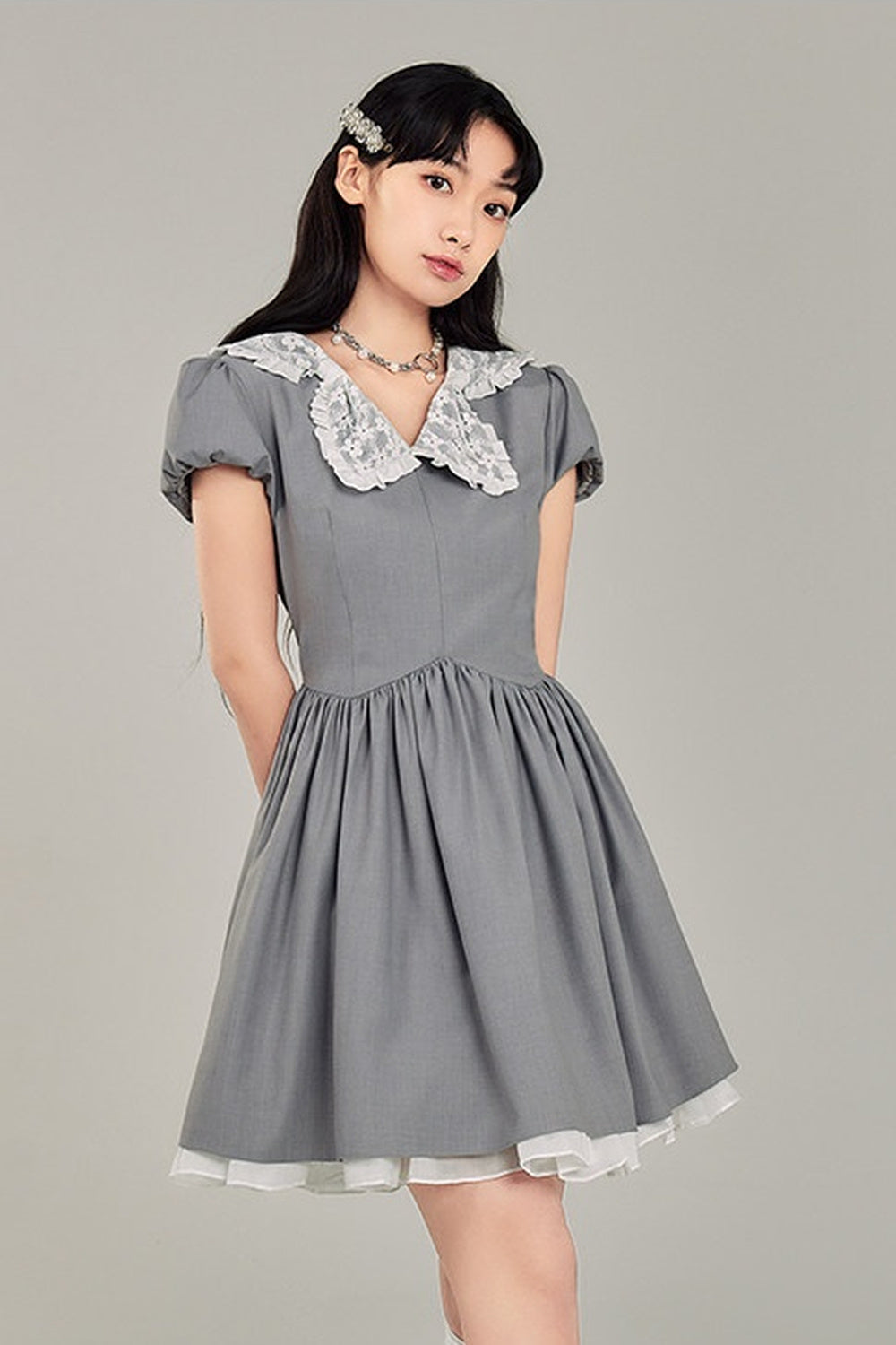 Bowknot Doll Collar Dress