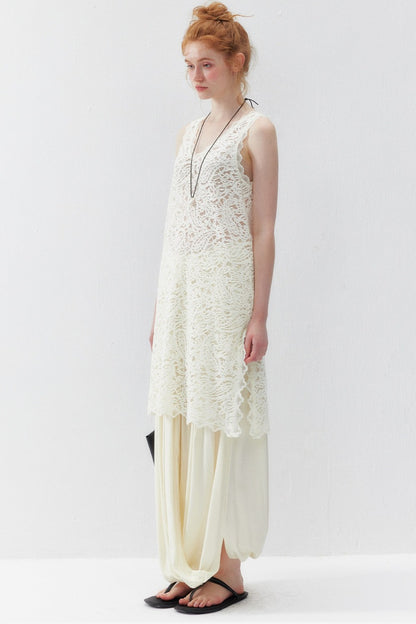 Paisley Cut-Out Lace Dress