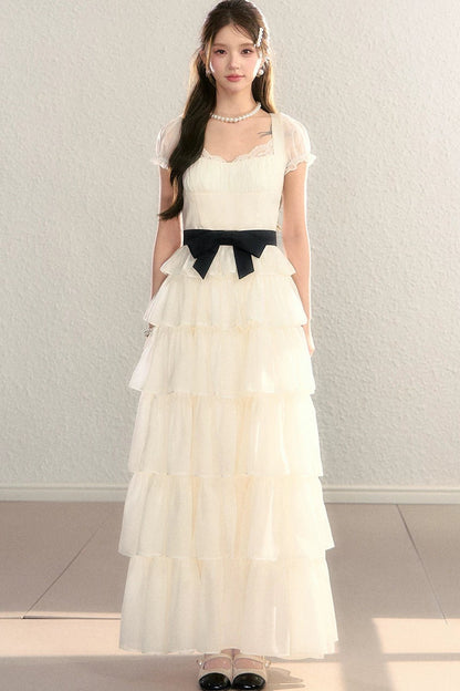 Tiered Mesh Princess Dress