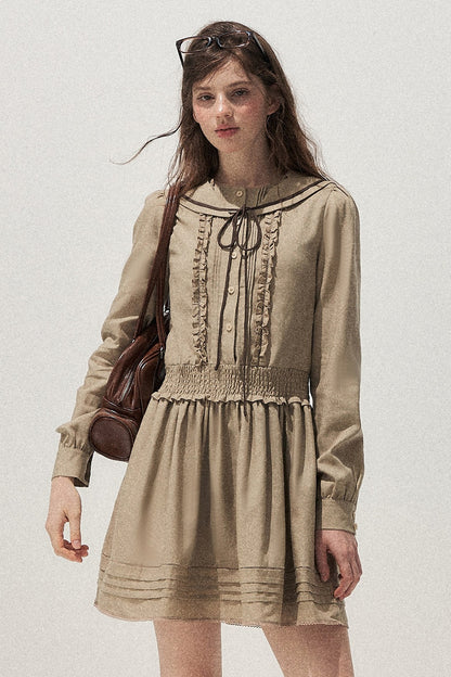 Lyocell Sailor Collar Dress