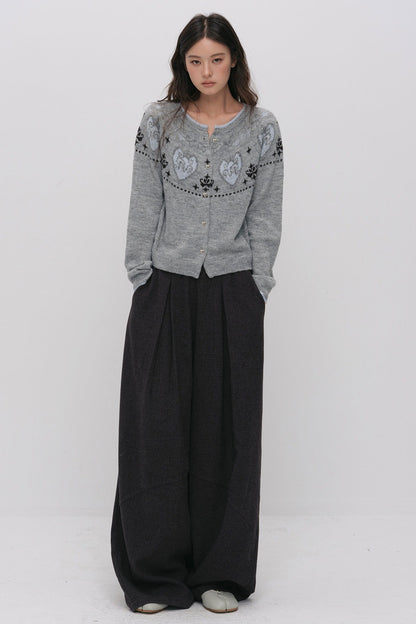 Fair Isle Jacquard Cardigan