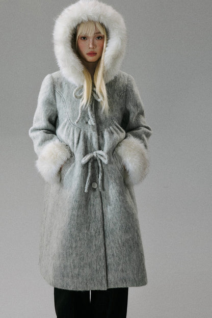 Honeysuckle Water Ripple Wool Cape
