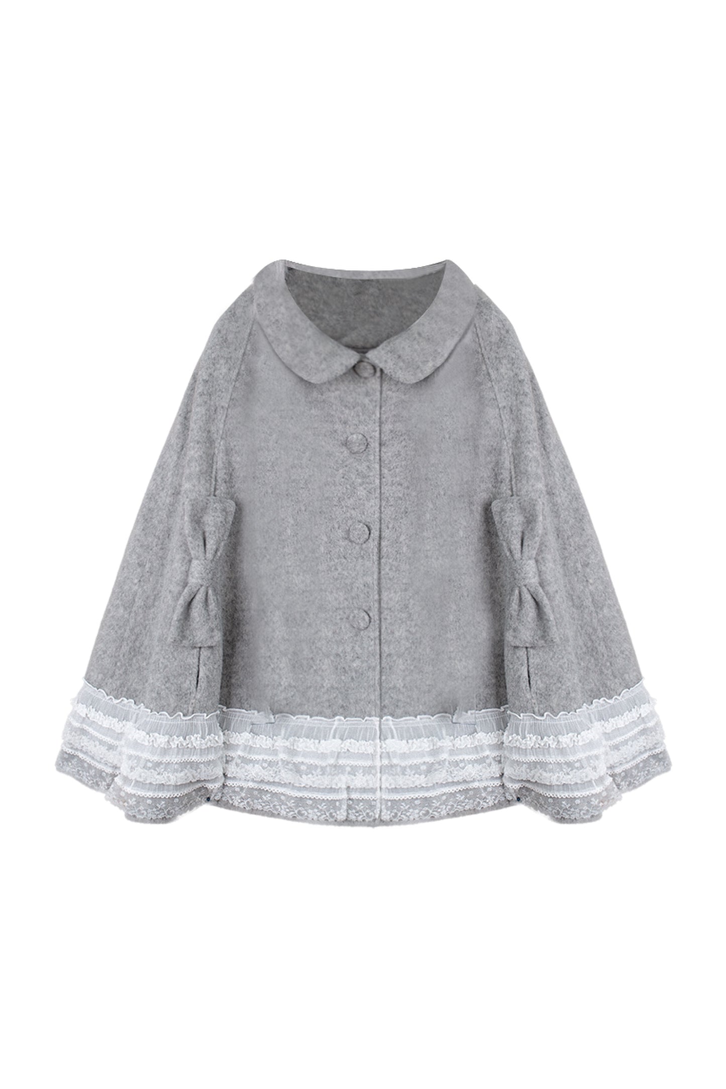 Fleece-Lined Lace Cape Set-Up