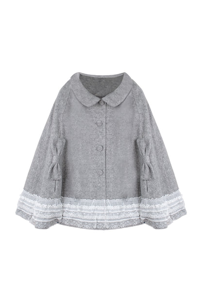 Fleece-Lined Lace Cape Set-Up