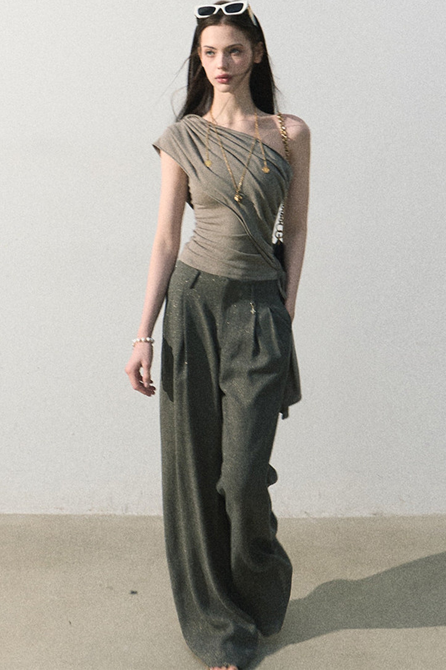Lyocell Asymmetrical Summer Top