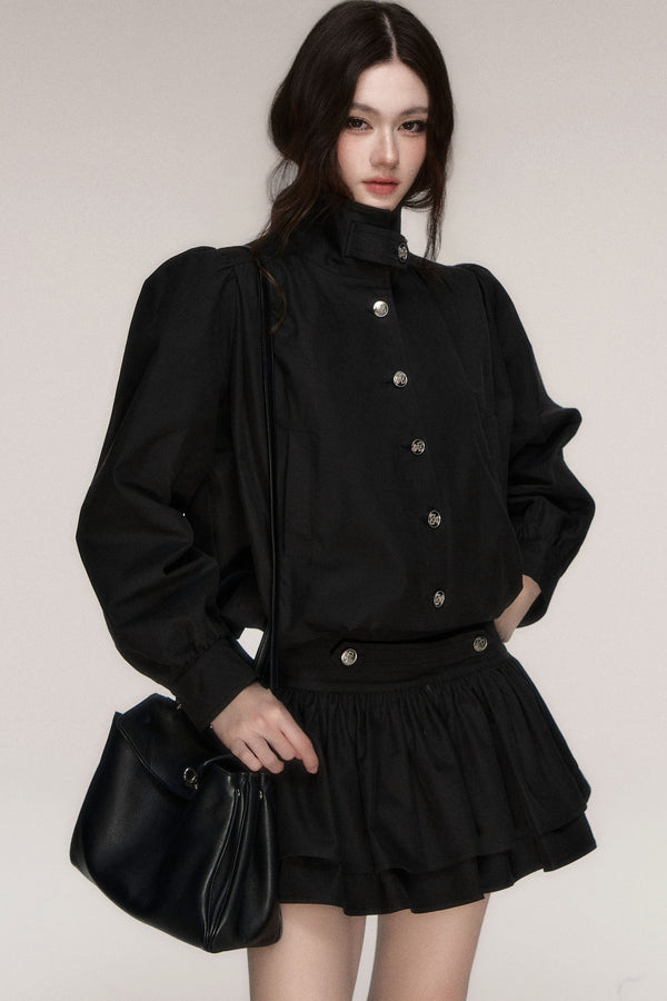French Napoleon Style Short Jacket and Skirt Set-Up