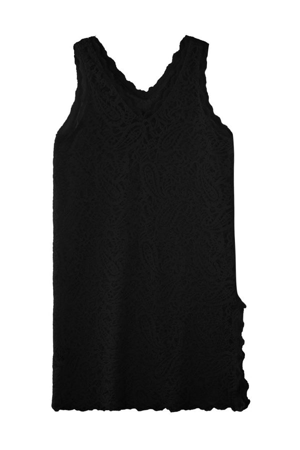 Paisley Cut-Out Lace Dress