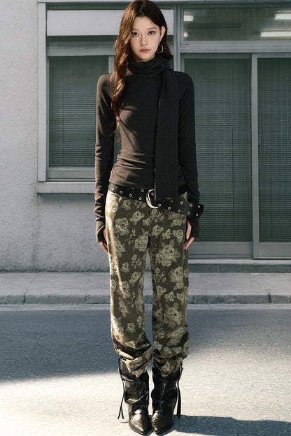 Dryross Scarf Collar Knit Top