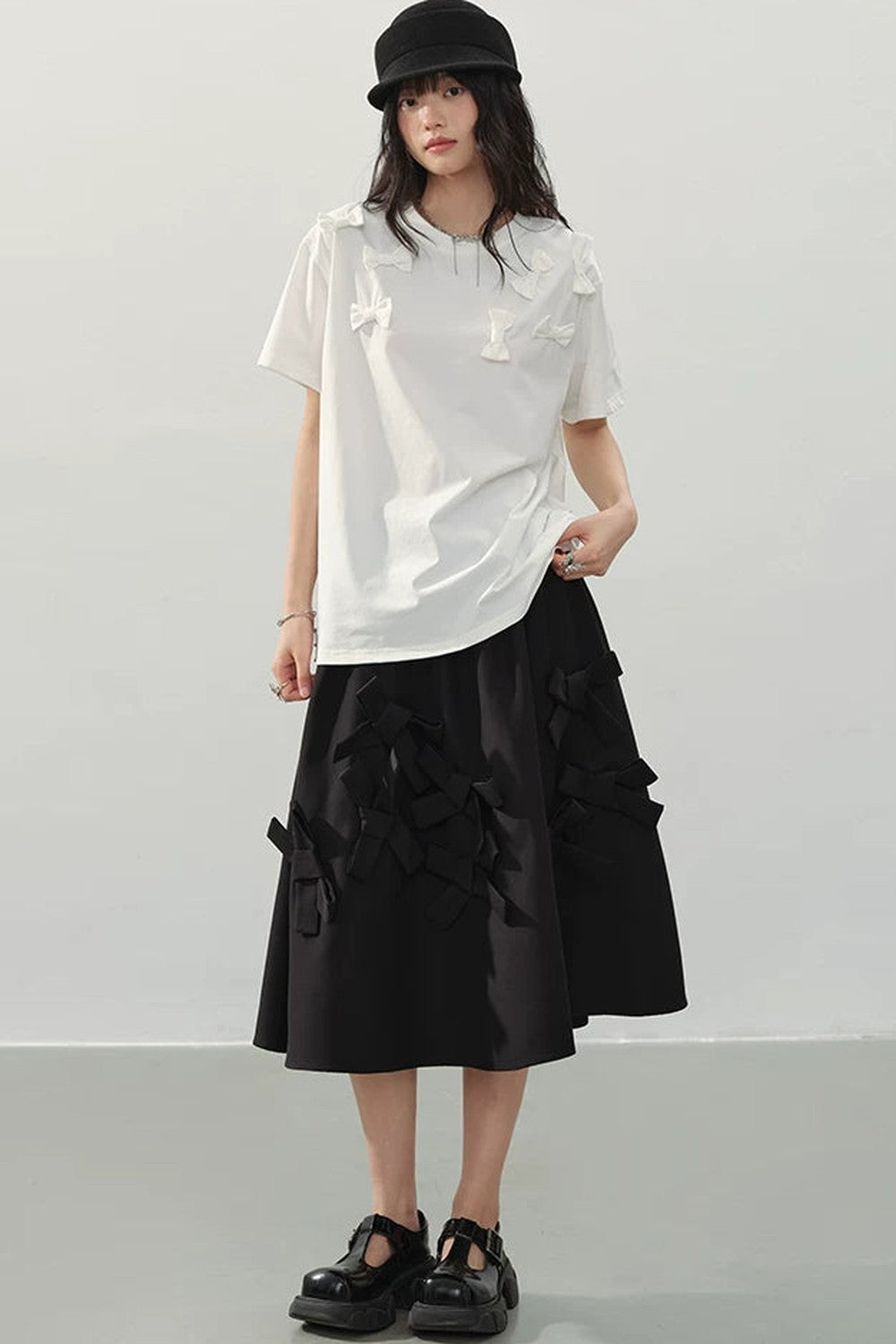 Silent Romance Bow Skirt