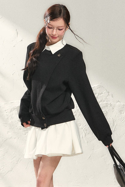 Autumn Cardigan and Pleated Skirt Set-Up