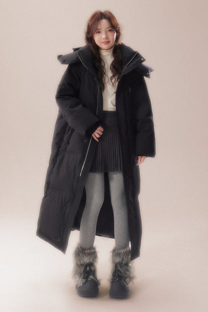 Long 90 White Goose Down Coat