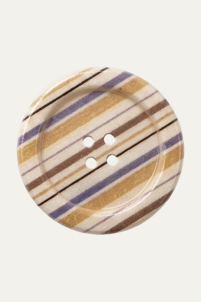 Plaid Polka Dot Button Hair Clip