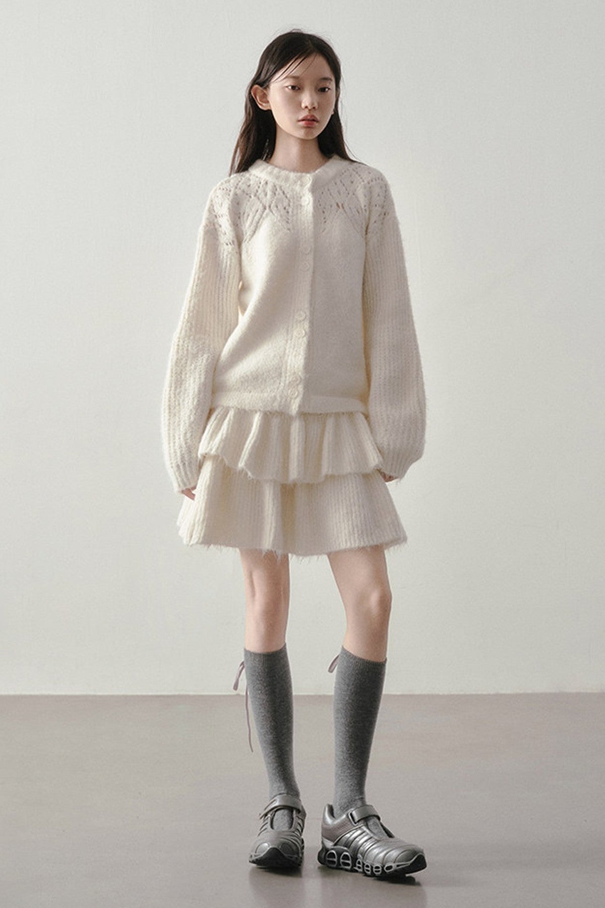 Reversible Knit Sweater and Skirt Set