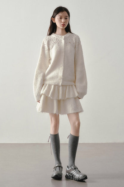 Reversible Knit Sweater and Skirt Set