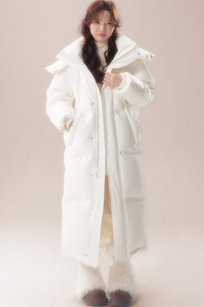 Long 90 White Goose Down Coat