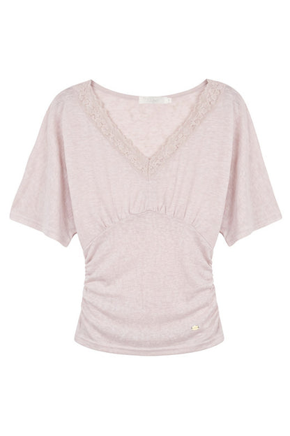 Lace Batwing Sleeve Top