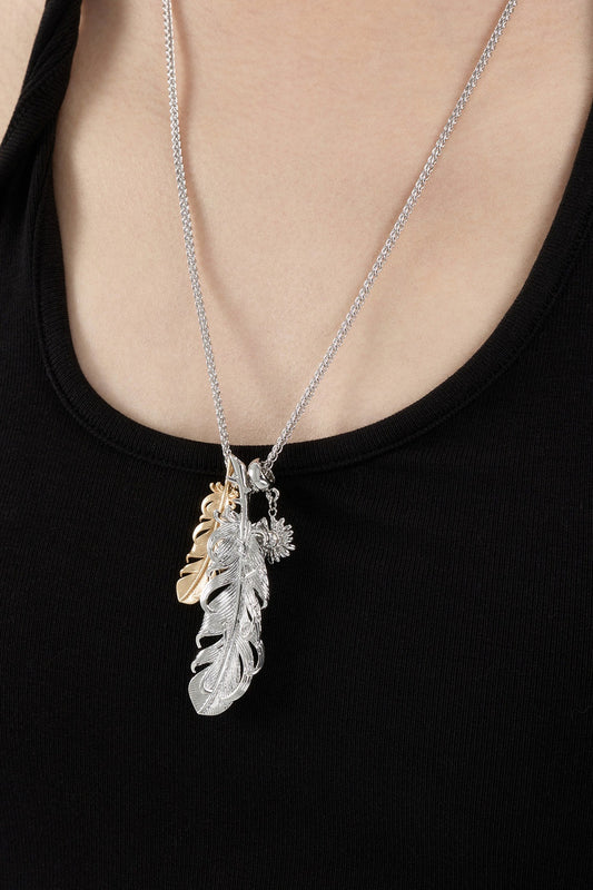 Feather Layered Necklace